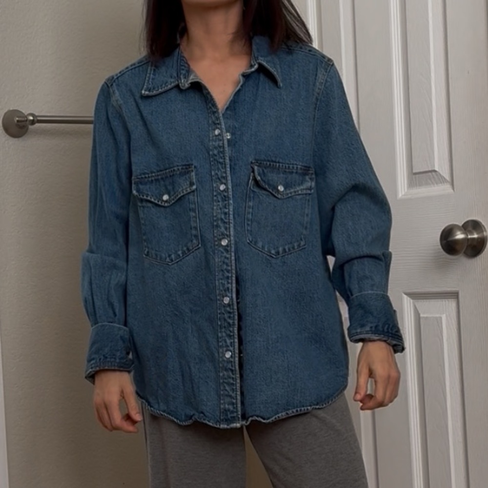 H&M Blue Denim Shirt